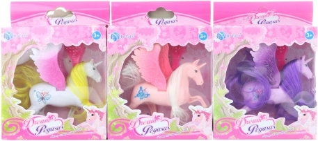 Unicornio de plástico con peine para niños