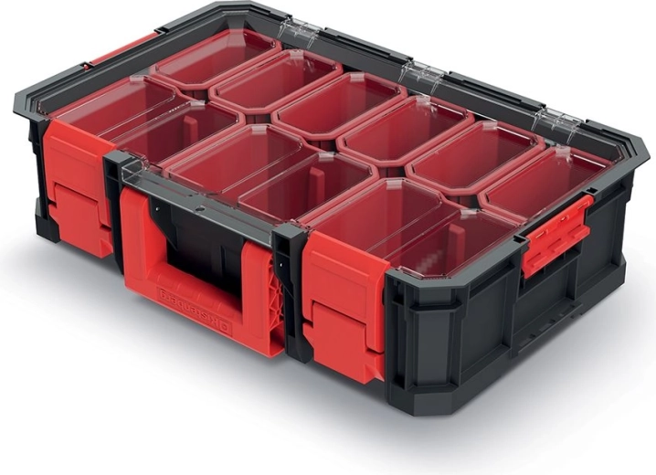 Caja de transporte modular con organizador 517 × 331 × 134 mm MODULAR SOLUTION