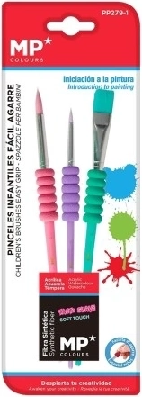 Juego de pinceles infantiles (3 uds)