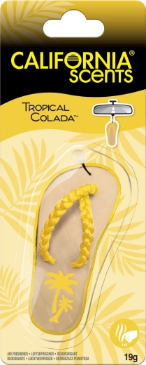 California Scents ambientador colgante para coche tropical colada sandalia