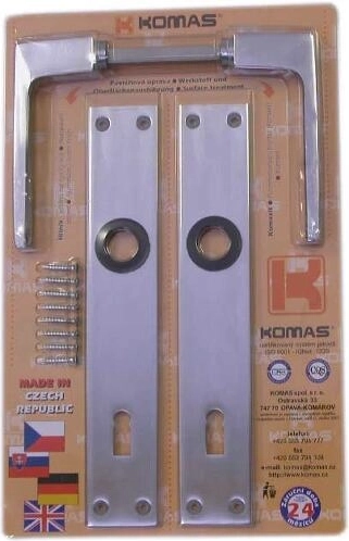 Manilla de aluminio con placa para llave