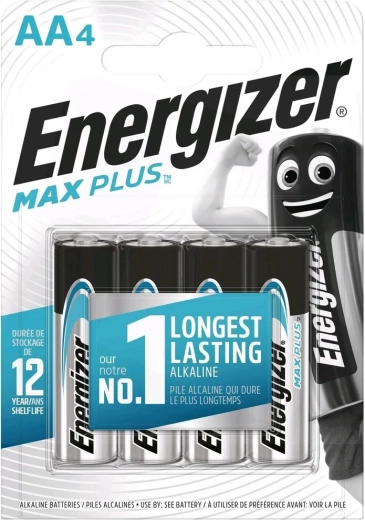Baterías alcalinas AA ENERGIZER MAX PLUS, 4 uds