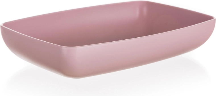 Bandeja de servicio CULINARIA 18 × 12 × 3,5 cm – rosa, de plástico