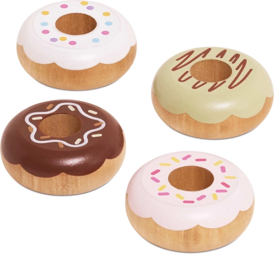 Donuts de madera para la cocinita infantil Le Toy Van (4 uds.)