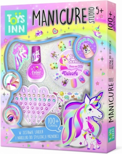 estudio de manicura unicornio – set de uñas para niños
