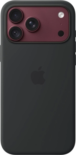 Funda de silicona Apple con MagSafe para iPhone 18 Pro Max, negra