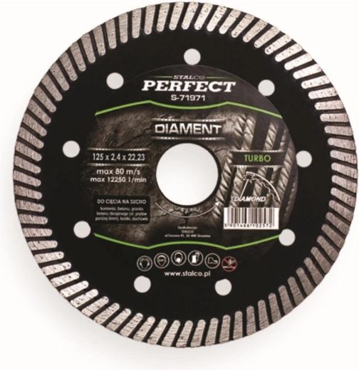 Disco de diamante 125 mm Turbo STALCO