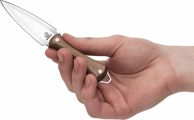 BeaverCraft NCK1 daga de cuello con funda de cuero