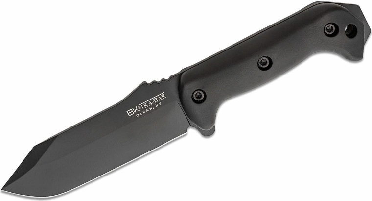 KA-BAR Becker Crewman cuchillo outdoor 14 cm, negro, Zytel, funda de nylon