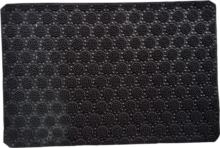 Alfombrilla de goma 40 × 60 cm negra
