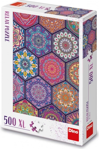 Puzzle relajante con mandalas 500 piezas XL