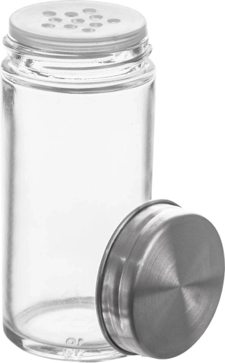 Especiero de vidrio con tamiz 100 ml