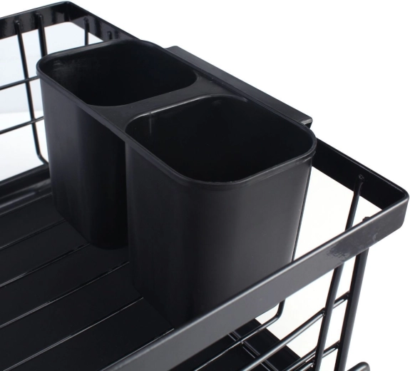 Soporte ajustable para cubiertos con 2 compartimentos