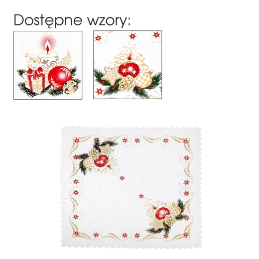 Servilleta decorativa navideña Boże Narodzenie 46 × 46 cm - 1 pieza