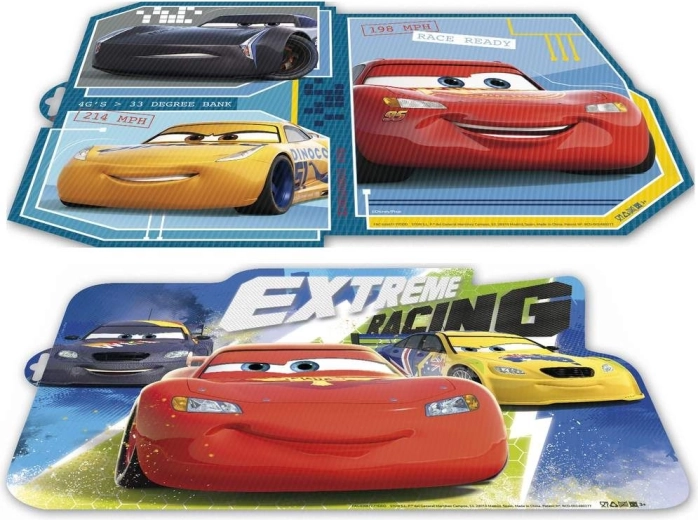 Mantel individual de desayuno de plástico CARS 43 × 29 cm