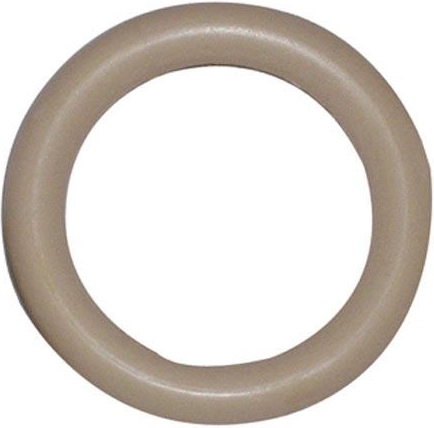Aros de plástico para barras de cortina, beige (juego de 10 uds.)