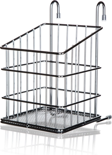 Cesta colgante para cubiertos VARIELLA, cromado, 12 × 15 × 19 cm