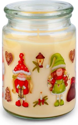 Vela aromática en vaso de cristal Provence elfos 95 horas