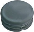 Tapón redondo de 42 mm de LDPE, negro (10 uds)