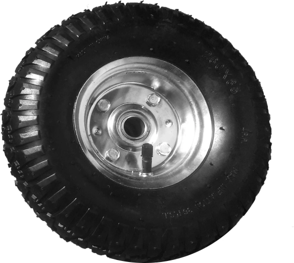 Rueda inflable para carretilla de mano 260/20 mm con disco metálico - 1 unidad