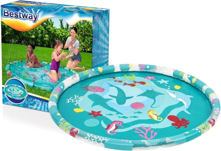 Alfombrilla de juego acuática de suelo Bestway con rociador Underwater Splash 165 cm