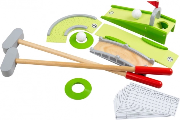 Mini golf de madera BIGJIGS TOYS para niños