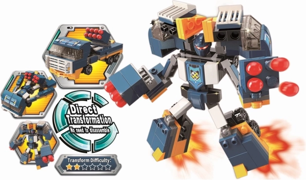 Qman Blast Ranger guardián bomba set de construcción 2 en 1