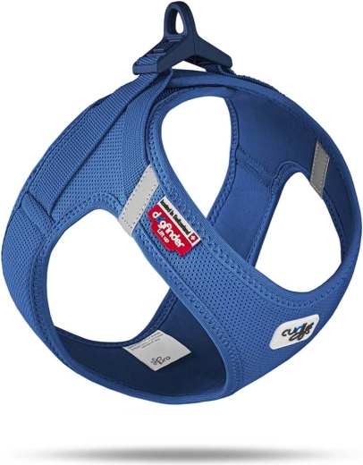 Arnés Curli Air-Mesh con hebilla azul talla S (4–7 kg)