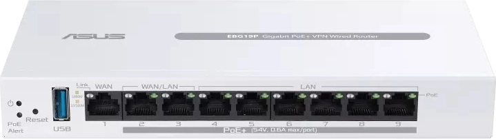 Asus ExpertWiFi EBG19P – router VPN de 9 puertos con PoE+