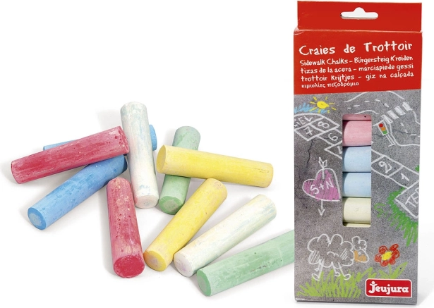 Tizas grandes de colores 10 uds JEUJURA