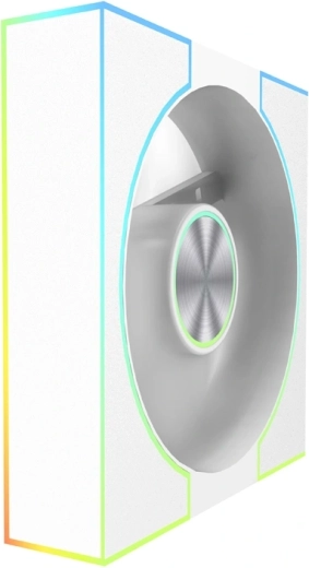 Ventilador DarkFlash DM8 LINE con PWM y ARGB, blanco