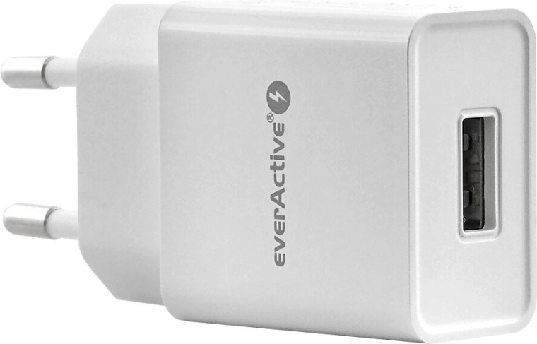Cargador de red EVERACTIVE 1× USB 1 A blanco