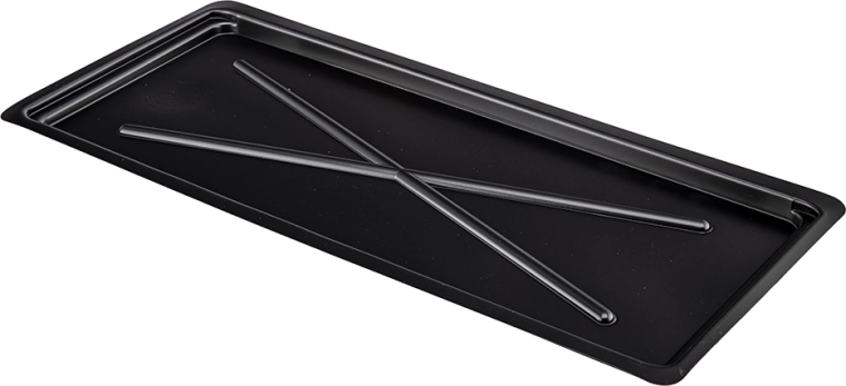 Bandeja de escurrido ancha bajo escurridor 50 cm negra