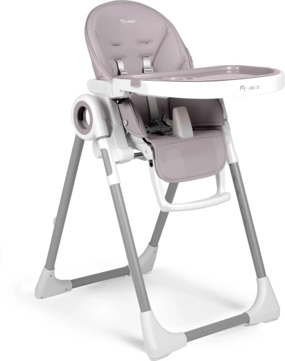 Silla de comedor para bebés con bandeja NUKIDO Belo malva