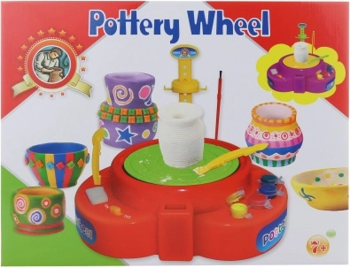Torno de alfarero a pilas para niños