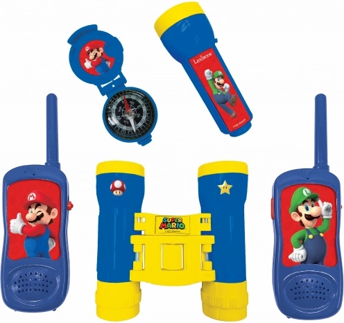 Set de aventura con walkie-talkies Super Mario para niños