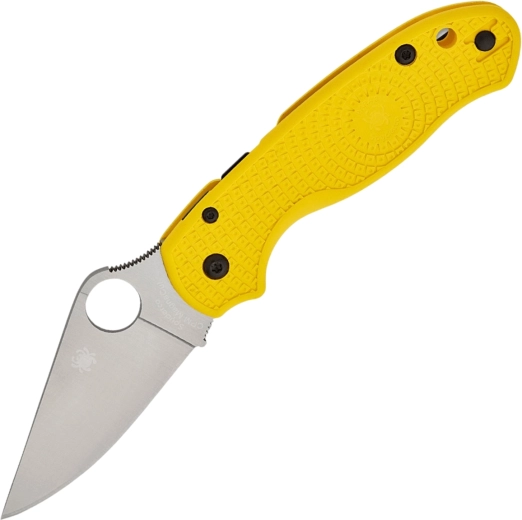 Spyderco para 3 salt navaja de bolsillo plegable ligera amarilla