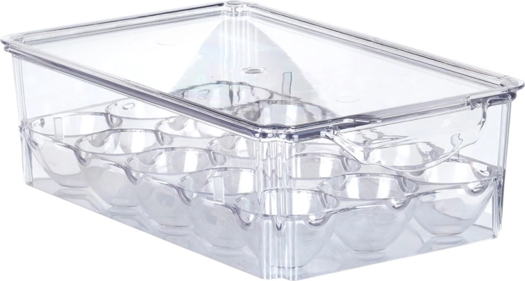Tapa transparente para limpieza y apilado