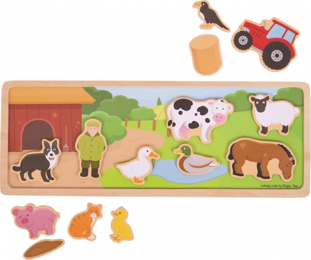 Puzle magnético de granja Bigjigs Toys