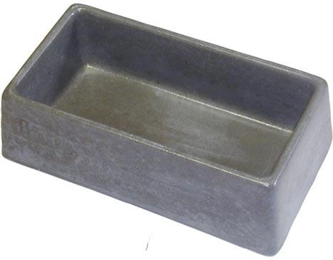 Cuenco de hormigón para roedores rectangular 245 × 135 × 75 mm