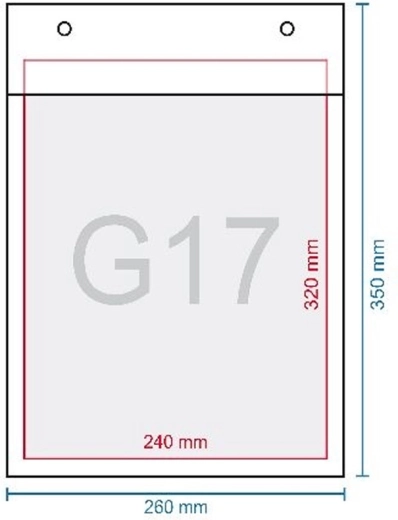 Sobre de burbujas G17 350 × 250 mm con cierre autoadhesivo