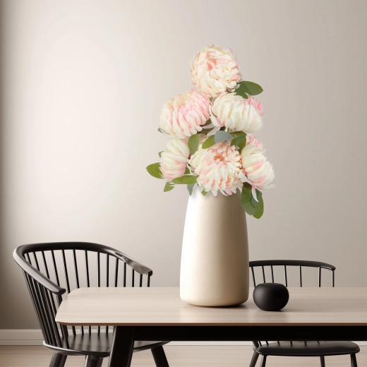 Crisantemo artificial rosa 12 × 58 cm