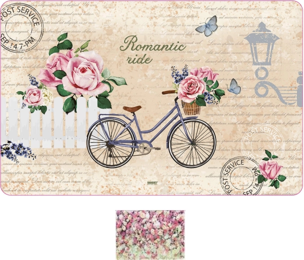 Mantel individual de plástico Flowers 43 × 28 cm