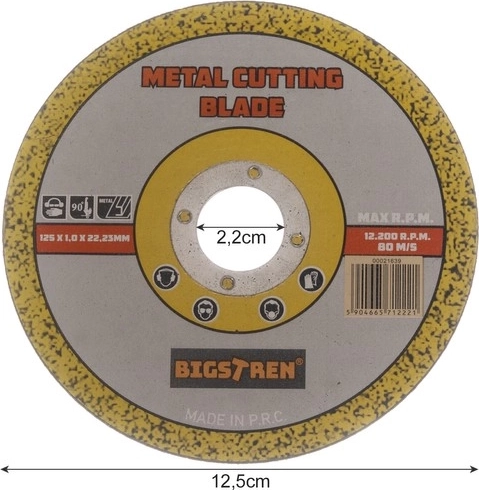 Estándar 125 mm para amoladoras angulares