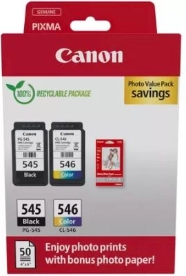 Multipack Canon PG-545/CL-546 Photo Value con papel fotográfico