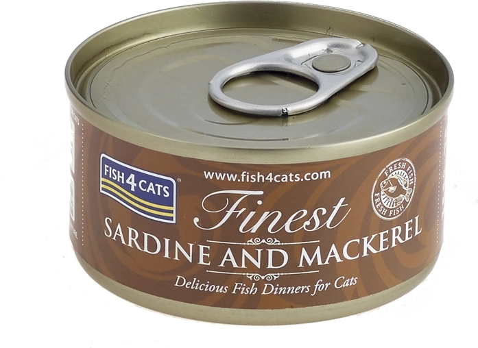 Conserva para gatos de sardina con caballa FISH4CATS 70 g