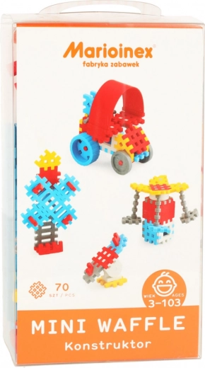 Bloques de construcción Mini Wafle 70 piezas para niños Marioinex