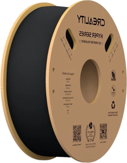 Filamento Creality Hyper PLA negro de 1,75 mm, 1 kg