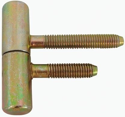 Bisagra para puerta 60/10 M8, zincada amarilla