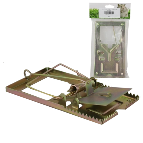 Trampa metálica para ratones y ratas 17,5 × 9 cm